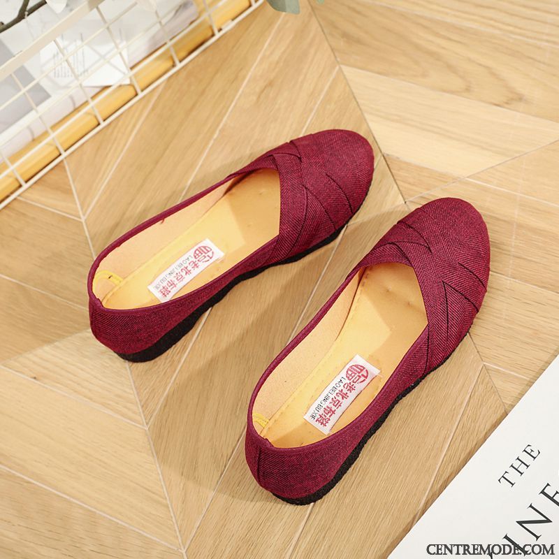 Mocassin Compensé Femme, Mocassin Femme Talon Haut Sandybrown Bleu Ciel
