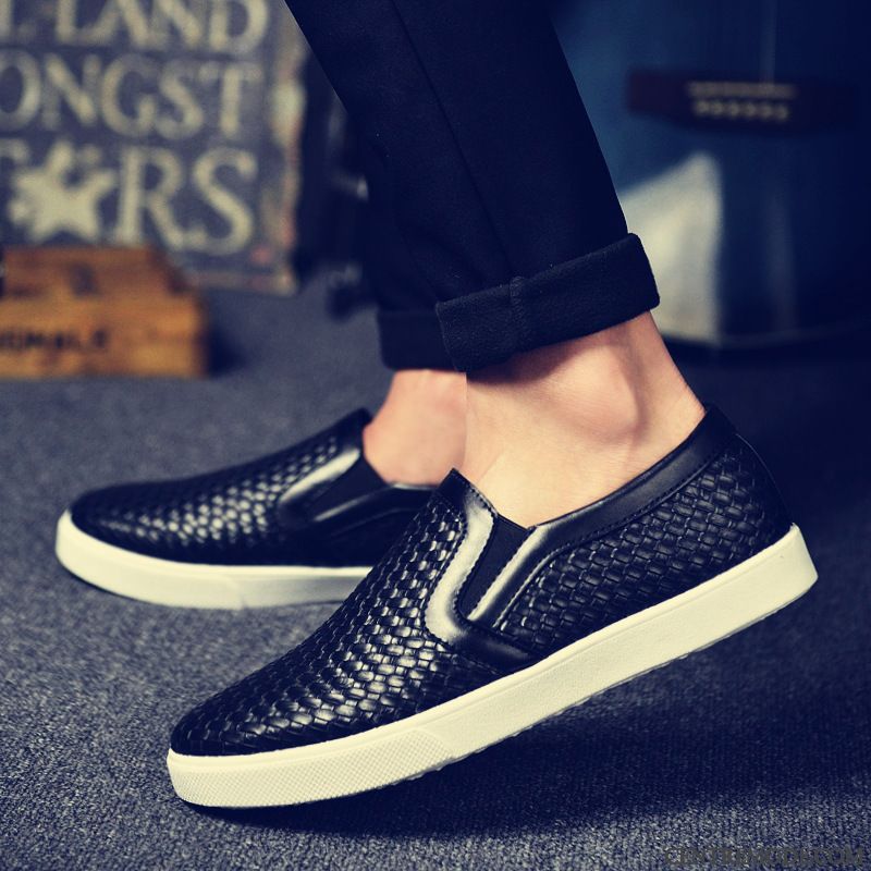 Mocassin Croco Homme Gris Fumé Blanc D'huître, Mocassin Talon Homme Pas Cher Soldes