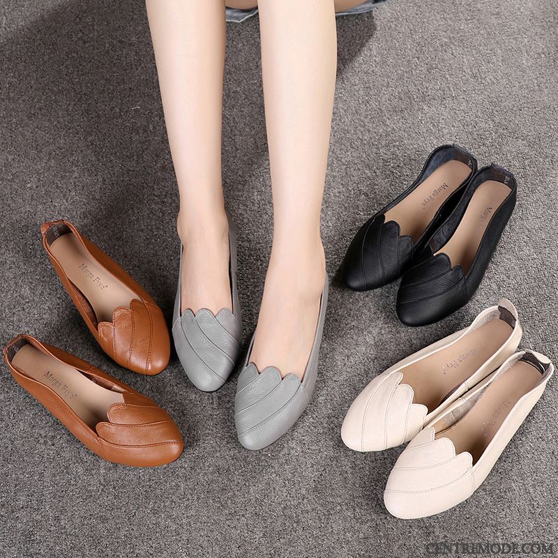 Mocassin Cuir Femme En Ligne, Chaussure Femme Noir Rubine Vert D'eau