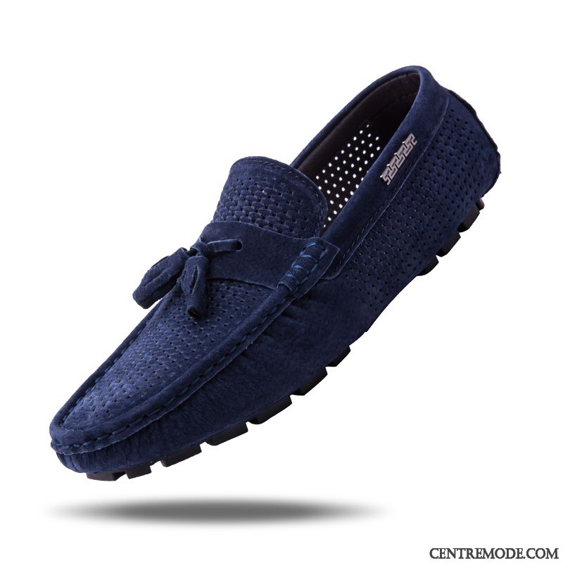 Mocassin Cuir Noir Homme Pas Cher Soldes, Chaussure Daim Homme Brun Lavande