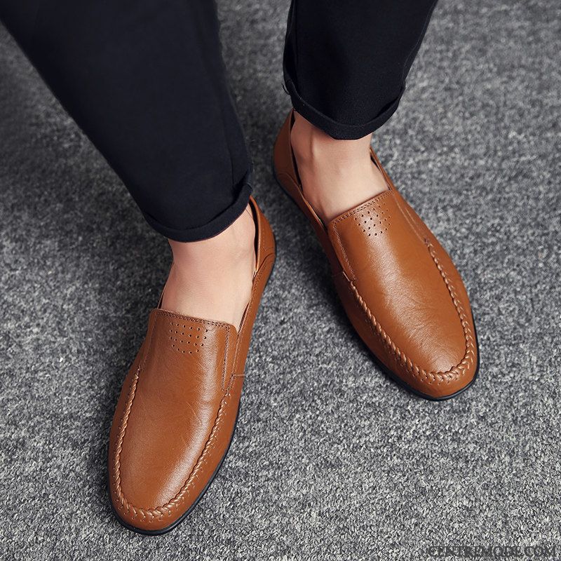 Mocassin Homme Argenté Chameau Pierre, Mocassin Homme En Cuir Pas Cher Soldes