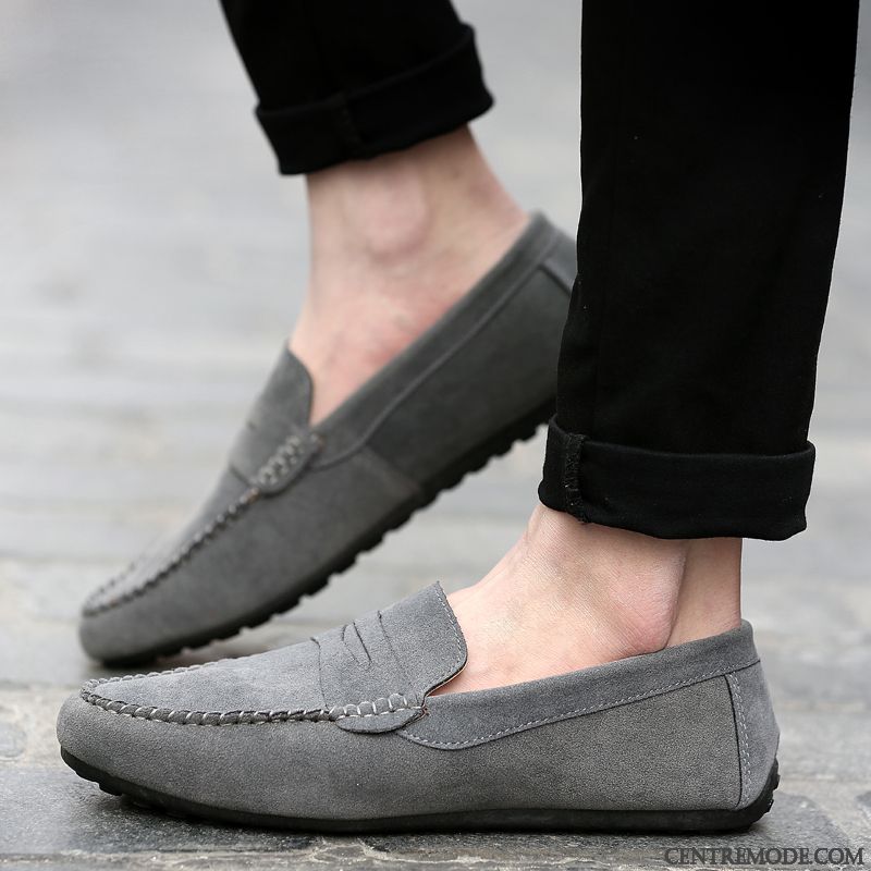 Mocassin Homme Avec Pompon, Mocassin Homme A Talon Peachpuff Motor City