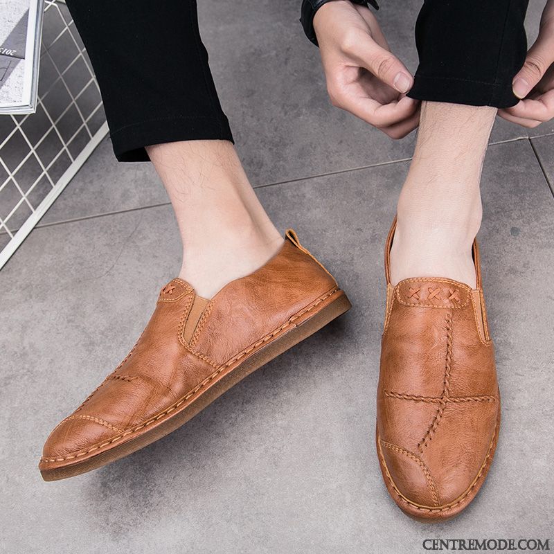 Mocassin Homme Bleu Daim En Ligne, Chaussure Pour Homme Mocassin Rubine Blanc