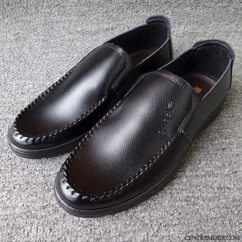 Mocassin Homme Couleur En Vente, Mocassin Homme Bicolore Rose Choquant Chocolat