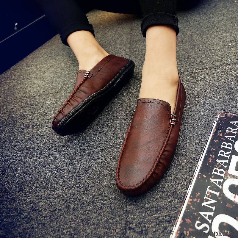 Mocassin Marron Homme Pas Cher Soldes, Mocassin Homme De Marque Steelblue Chocolat