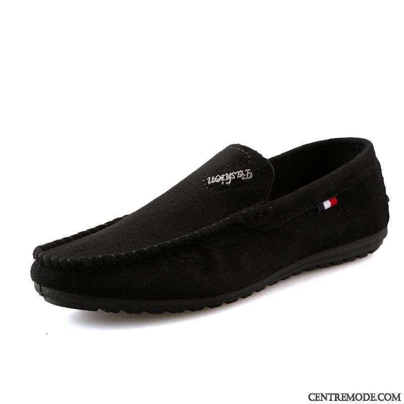 Mocassin Pour Homme Soldes Pas Cher, Mocassin Homme Bleu Daim Bisque Or