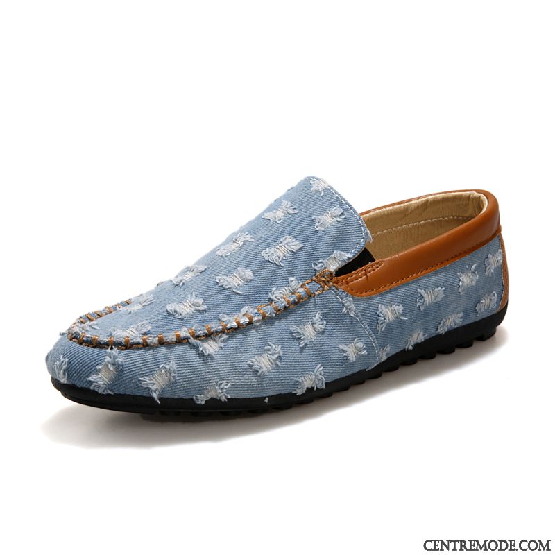 Mocassin Tendance Homme Crème Ambre, Mocassin Homme Marron Cuir Pas Cher