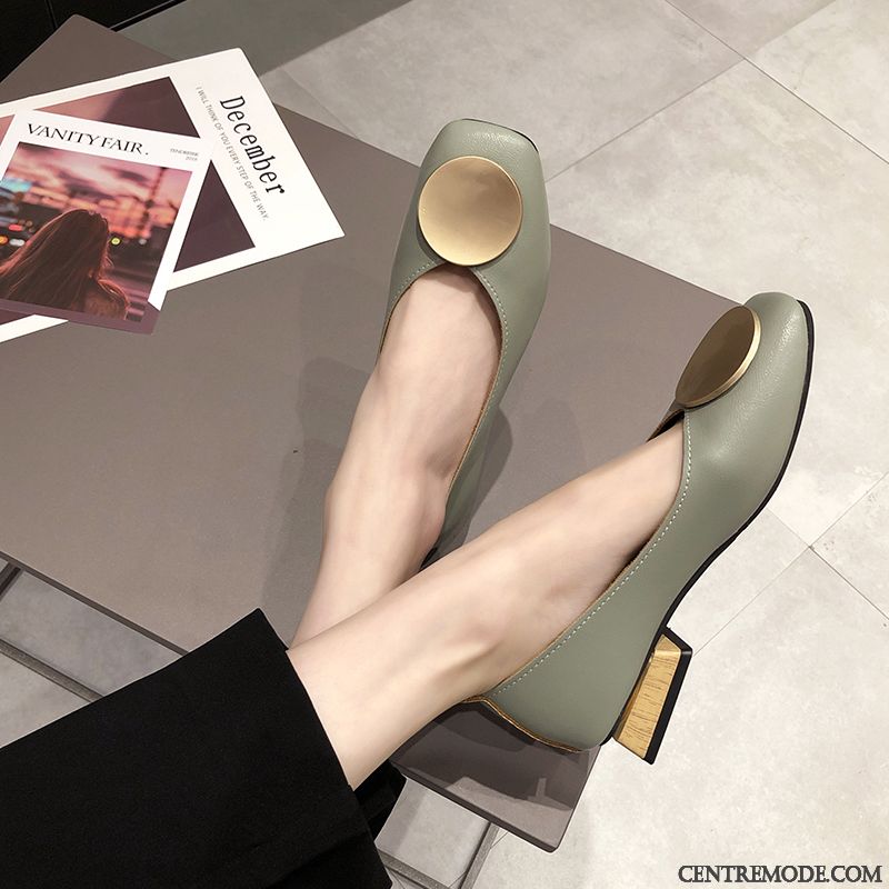 Mocassins Femme Tous Les Assortis Derbies Épais Mesh Été Rouge Vert Clair