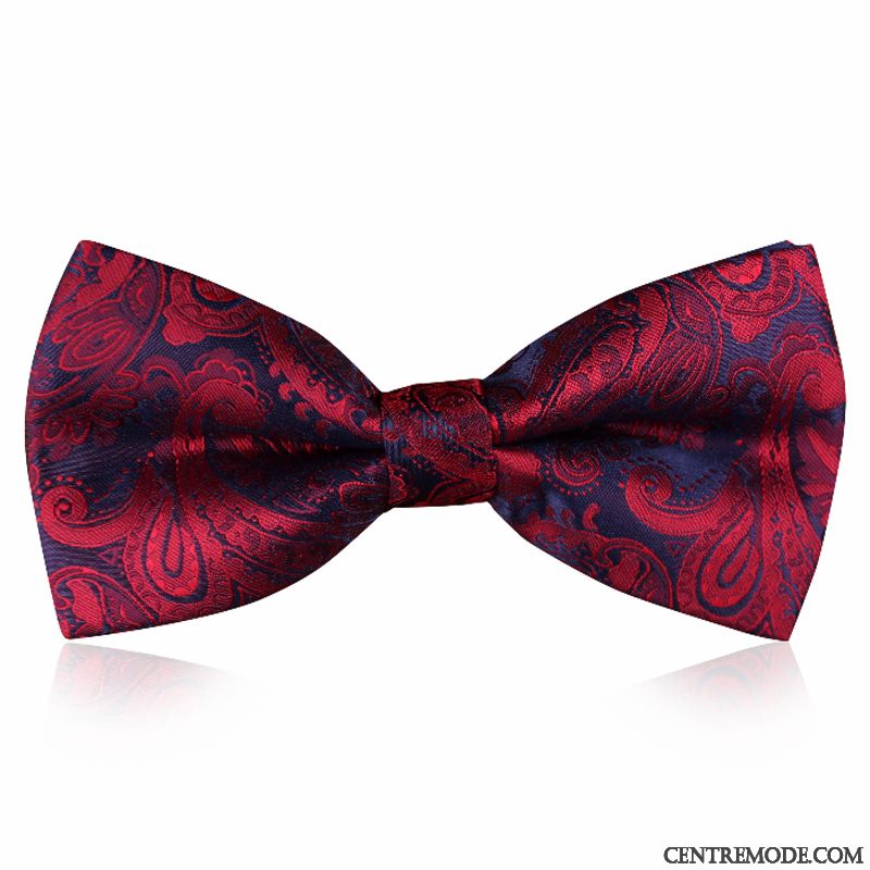 Nœud Papillon Homme Le Marié Vêtements De Cérémonie Arc Meilleur Homme Marier Mode Bordeaux