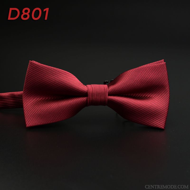 Nœud Papillon Homme Meilleur Homme Marier Le Marié Arc Vêtements De Cérémonie Bordeaux Noir Rouge