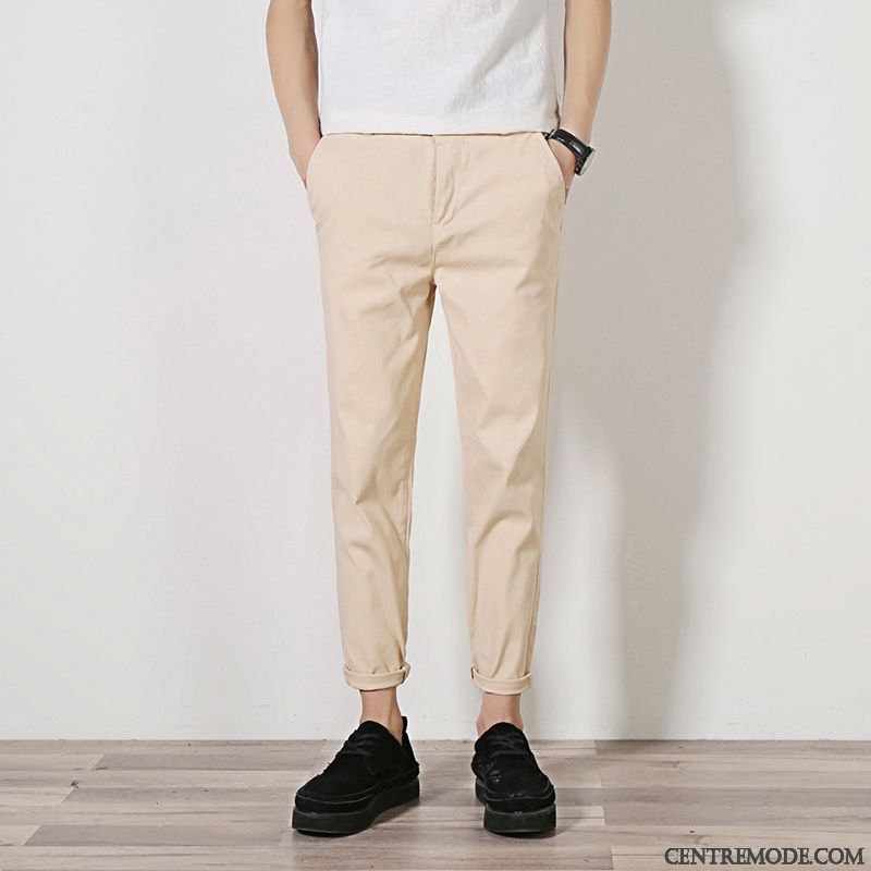 Pantalon En Lin Blanc Homme Pas Cher Soldes, Pantalon Velours Noir Homme Beige Sable Bleu