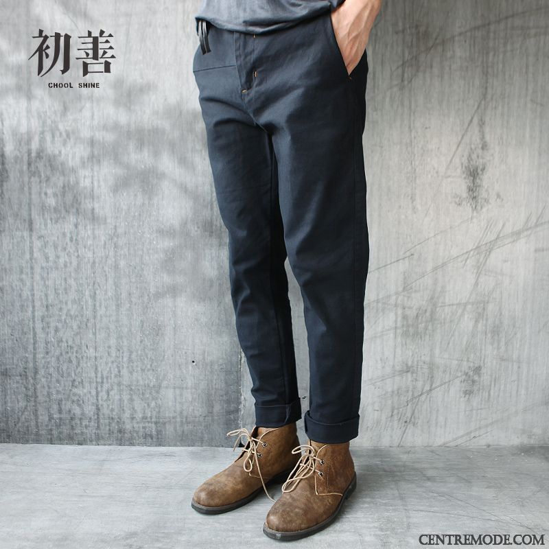 Pantalon Straight Homme Noir Chameau, Jean Beige Homme Pas Cher