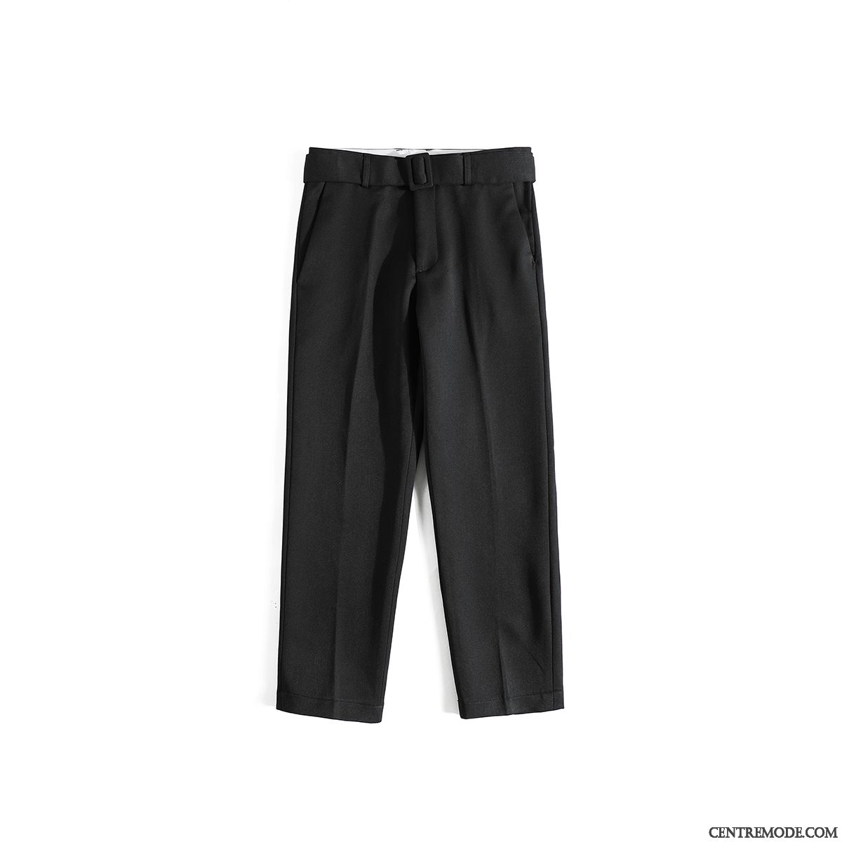 Pantalons Homme Costume Longue Baggy Décontractée Collants Été Pure Noir