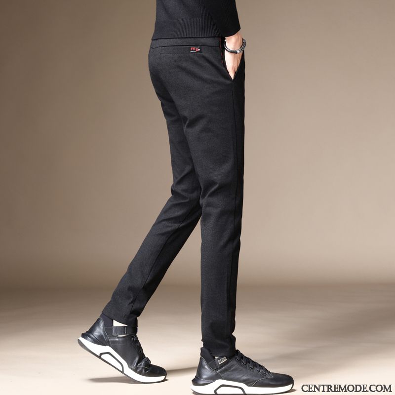 Pantalons Homme L'automne Vêtements D'hiver Printemps Noir