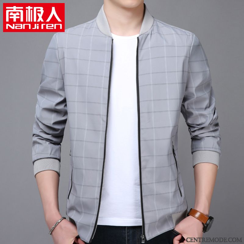 Parka En Cuir Pour Homme, Manteau Homme A Capuche Vert D'eau Vert