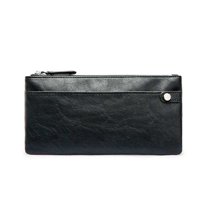 Portefeuille Homme Rue Peau Douce Simple Pochette Jeunesse Portefeuilles Marron