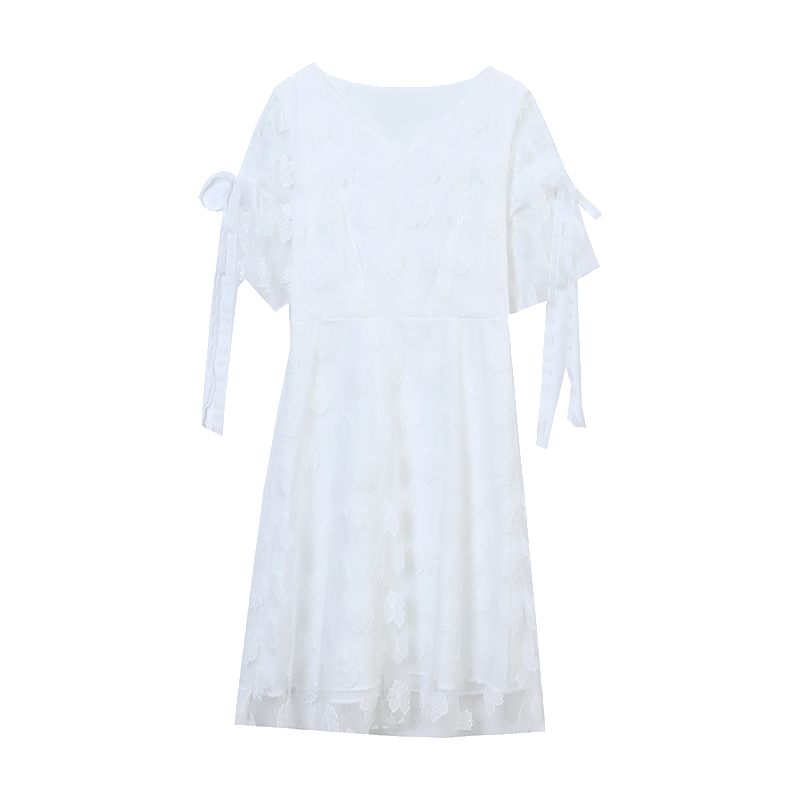 Robes Femme Légèrement Graisse Mince Grande Taille Blanc