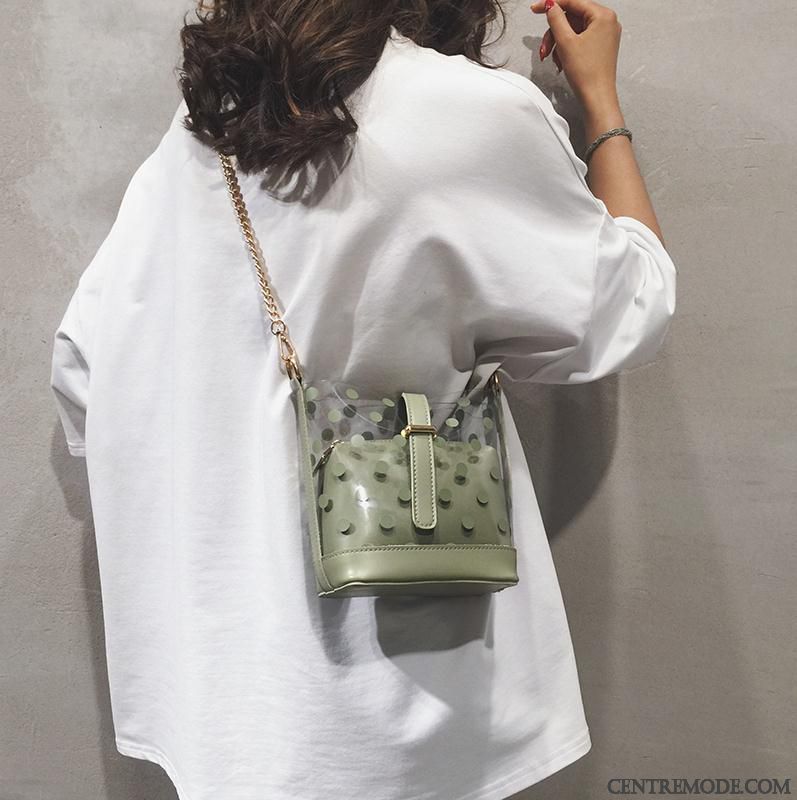 Sac À Bandoulière Femme Chaîne Nouvelles Arrivées Transparent Ultra Été Le Nouveau Vert