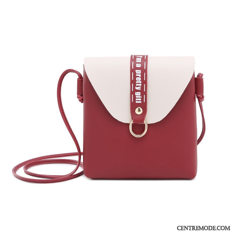 Sac À Bandoulière Femme Dames Printemps Le Nouveau Créatif Doux Été Rouge