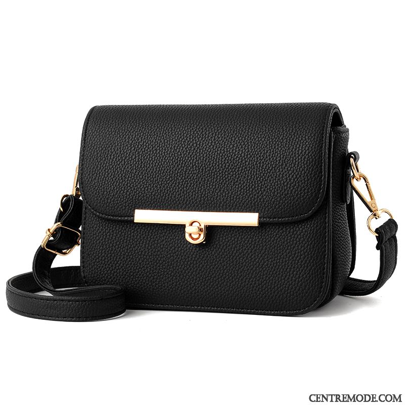 Sac À Bandoulière Femme Mini Simple Petite Taille Été Sac De Messager Sacs À Bandoulière Noir