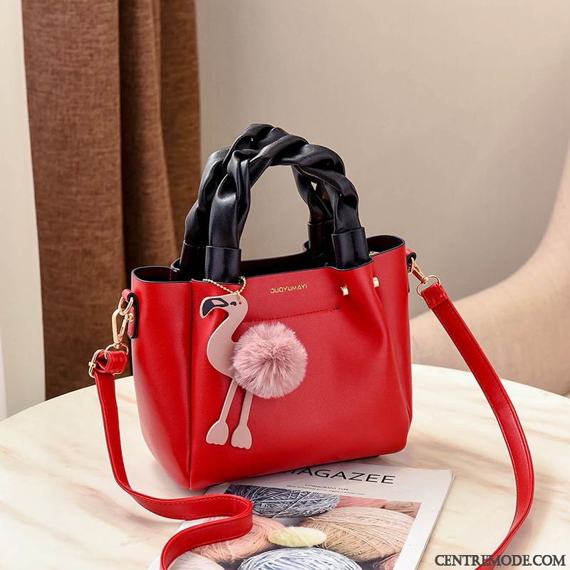 Sac À Bandoulière Femme Portable All-match Sacs À Bandoulière L'automne Le Nouveau Tendance Rouge