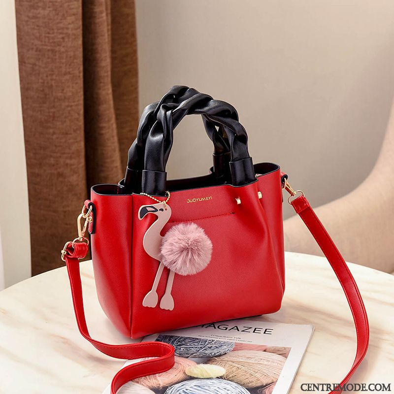 Sac À Bandoulière Femme Portable All-match Sacs À Bandoulière L'automne Le Nouveau Tendance Rouge