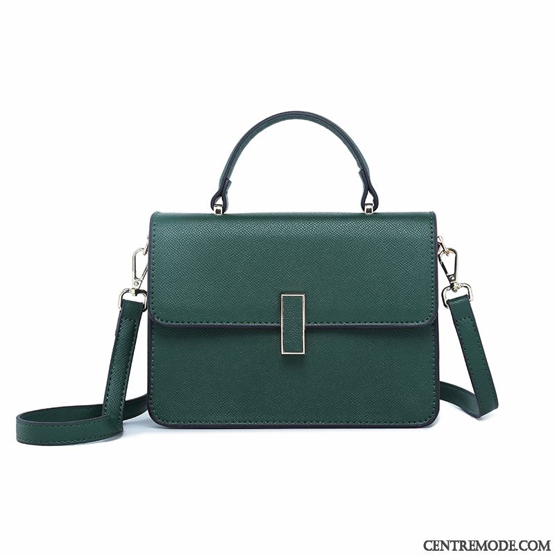 Sac À Bandoulière Femme Portable Sac De Messager All-match Simple Mini Le Nouveau Vert Foncé