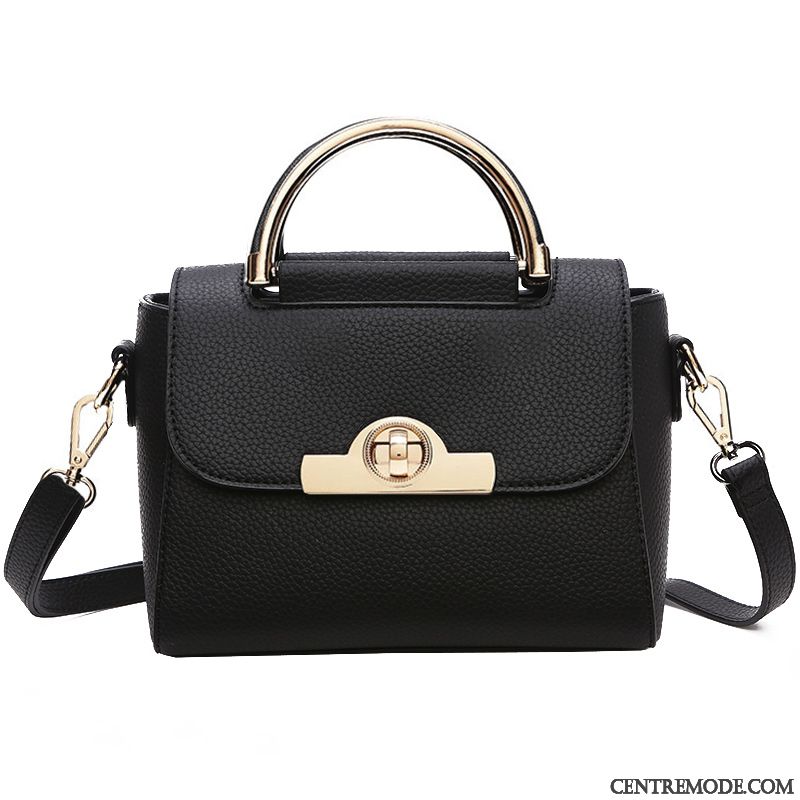 Sac À Bandoulière Femme Tendance Petit Sac De Messager Le Nouveau Simple All-match Noir