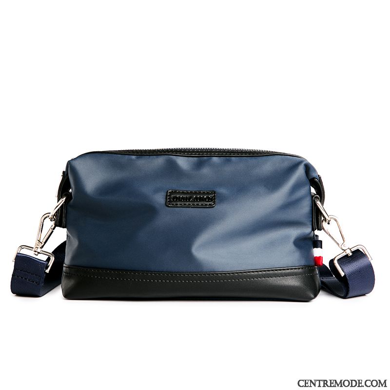 Sac À Bandoulière Homme Sac De Messager Le Nouveau Simple Loisir All-match Multifonctions Bleu