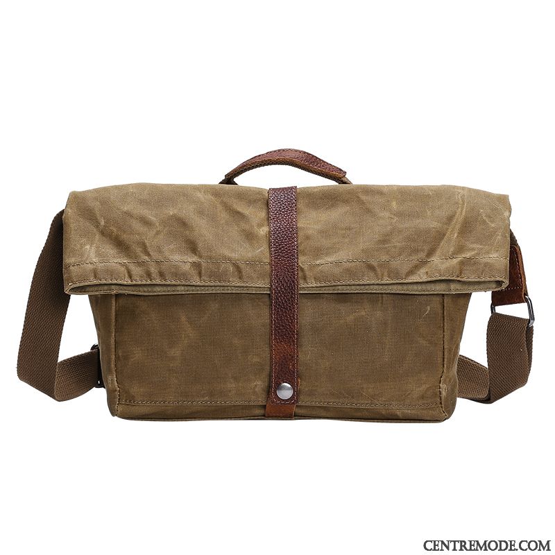 Sac À Bandoulière Homme Sac Poitrine Original Loisir Simple Toile Sacs À Bandoulière