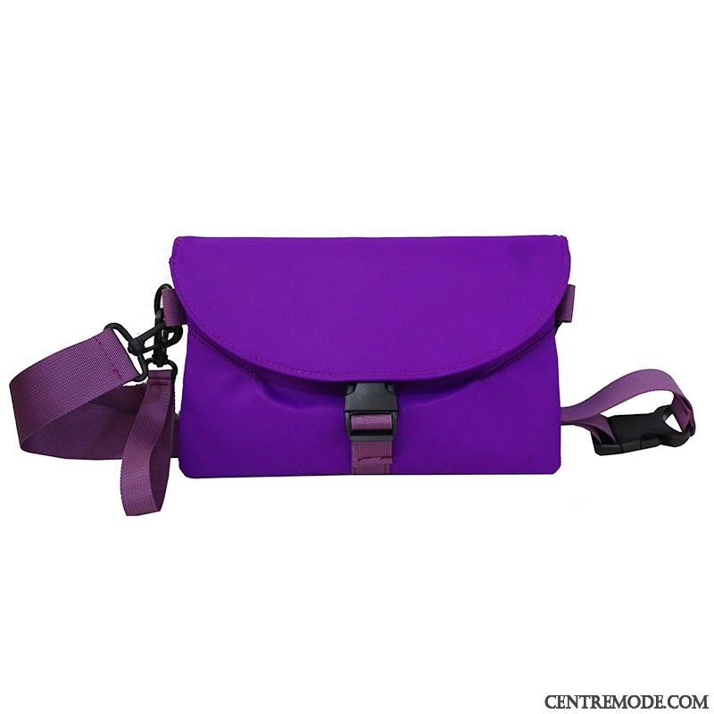 Sac À Bandoulière Homme Sac À Dos Mini Sac Poitrine Tendance Sacs À Bandoulière Chapeau Violet