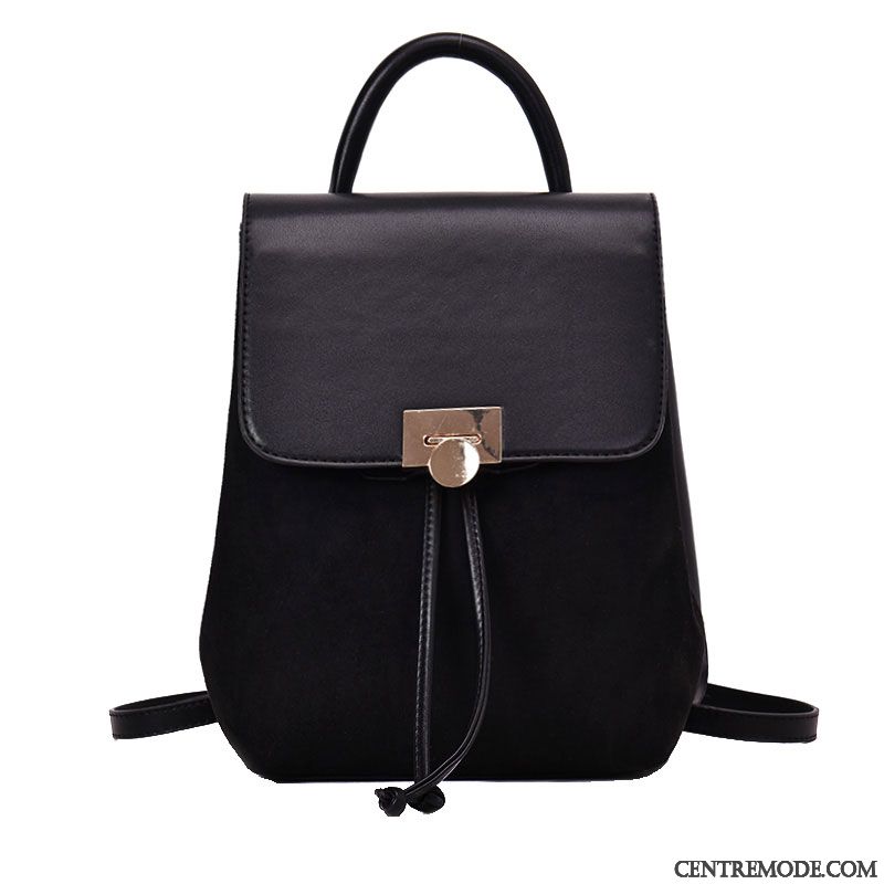 Sac À Dos Femme Givré Cartable Mode Grand Le Nouveau L'automne Noir