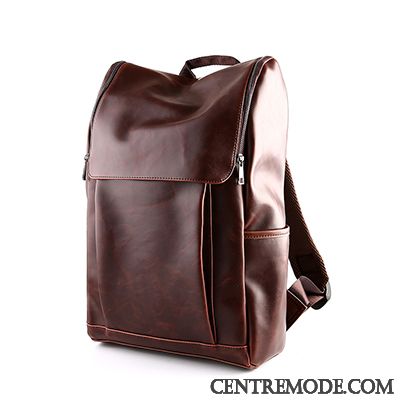 Sac À Dos Homme Cartable Le Nouveau Qualité Loisir Britanique De Plein Air Marron