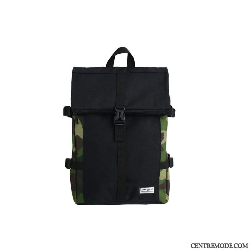 Sac À Dos Homme Sport Sertissage Voyage Femme Grande Capacité Tendance Vert