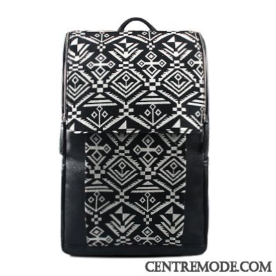 Sac À Dos Homme Voyage Femme Sac D'ordinateur Portable Grande Capacité Loisir Tendance Noir