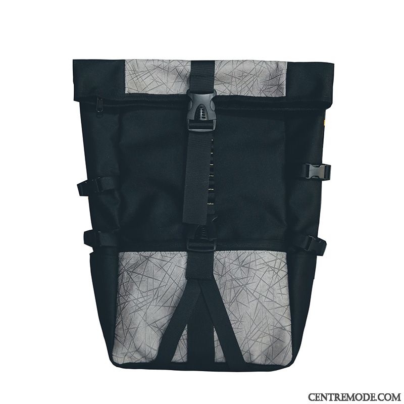 Sac À Dos Randonnée Femme Cartable Loisir Tendance Grande Capacité Vent De L'université Homme Gris