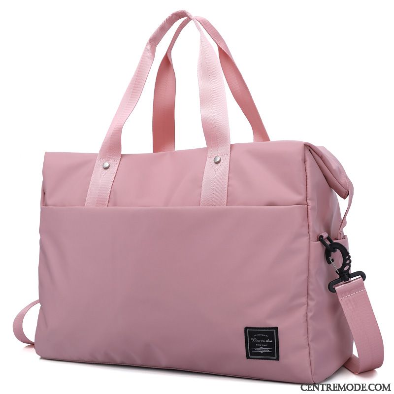 Sac À Dos Randonnée Femme Portable Petit Grande Capacité Voyage Bagage Lumière Rouge Rose