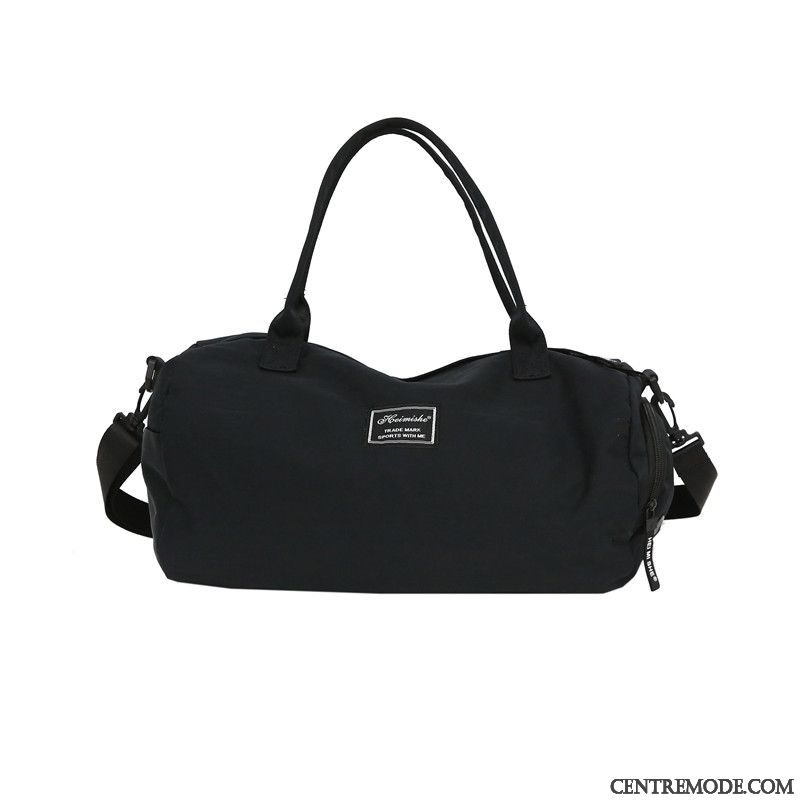 Sac À Dos Randonnée Femme Sport Tourisme Portable Bagage Court Tendance Noir