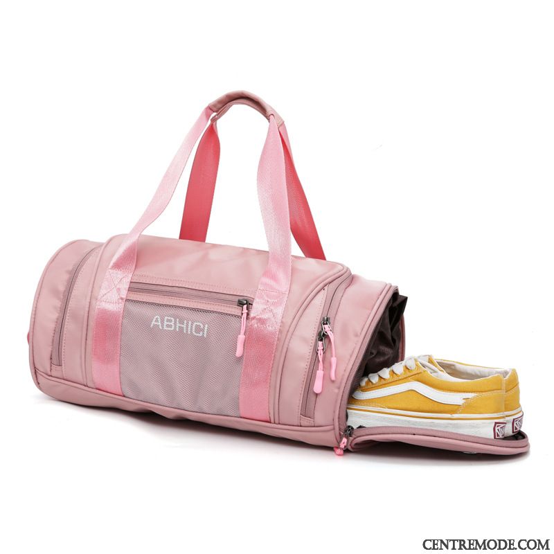 Sac À Dos Randonnée Femme Voyage Sac De Sport Bagage Aptitude Homme Sac À Main Rose