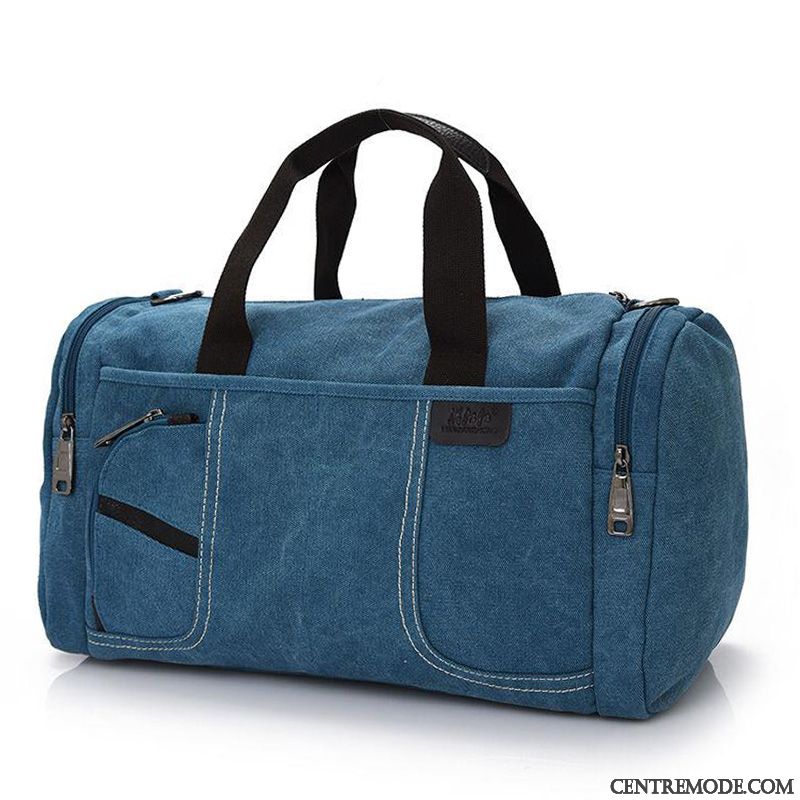 Sac À Dos Randonnée Homme Sac À Main Aptitude Court Gros Sac Voyage Sport Bleu