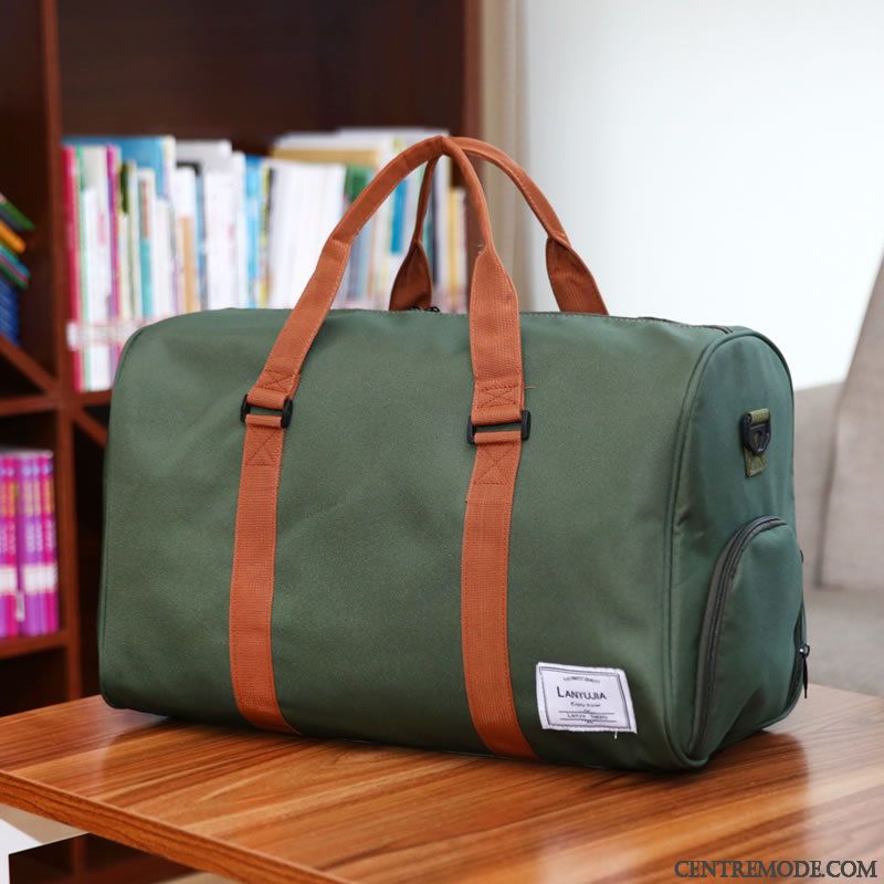 Sac À Dos Randonnée Homme Voyage Court Aptitude Grande Capacité Entraînement Tendance Vert