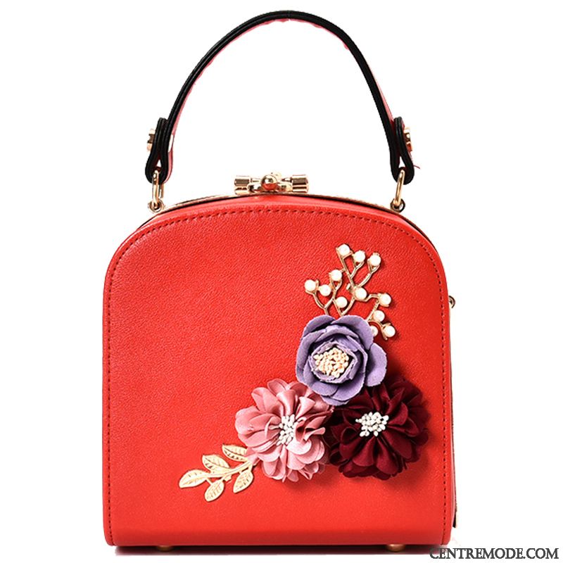 Sac À Main Femme Gros Le Nouveau Mode La Mariée Portable Marier Rouge