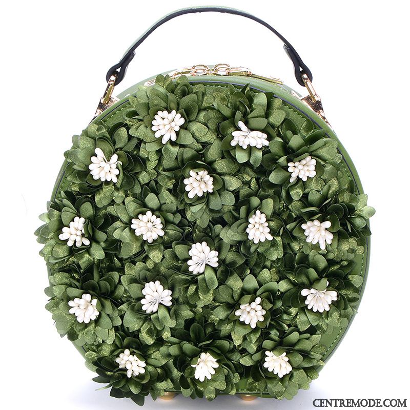 Sac À Main Femme Le Nouveau Printemps Charmant All-match Petit Rond Vert