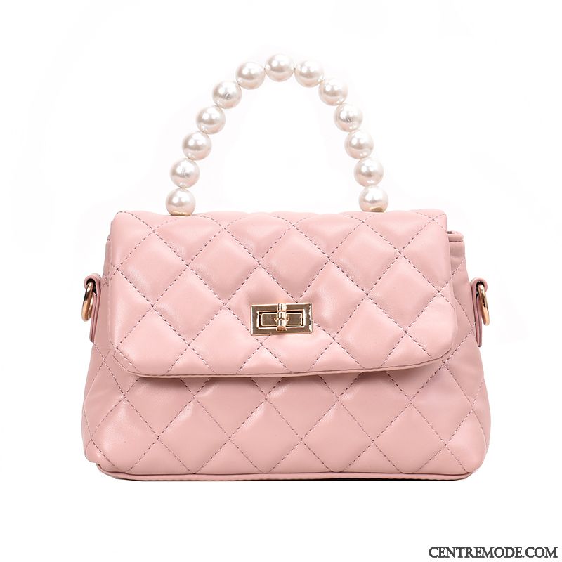 Sac À Main Femme Mode Portable All-match Le Nouveau Été Tendance Rose