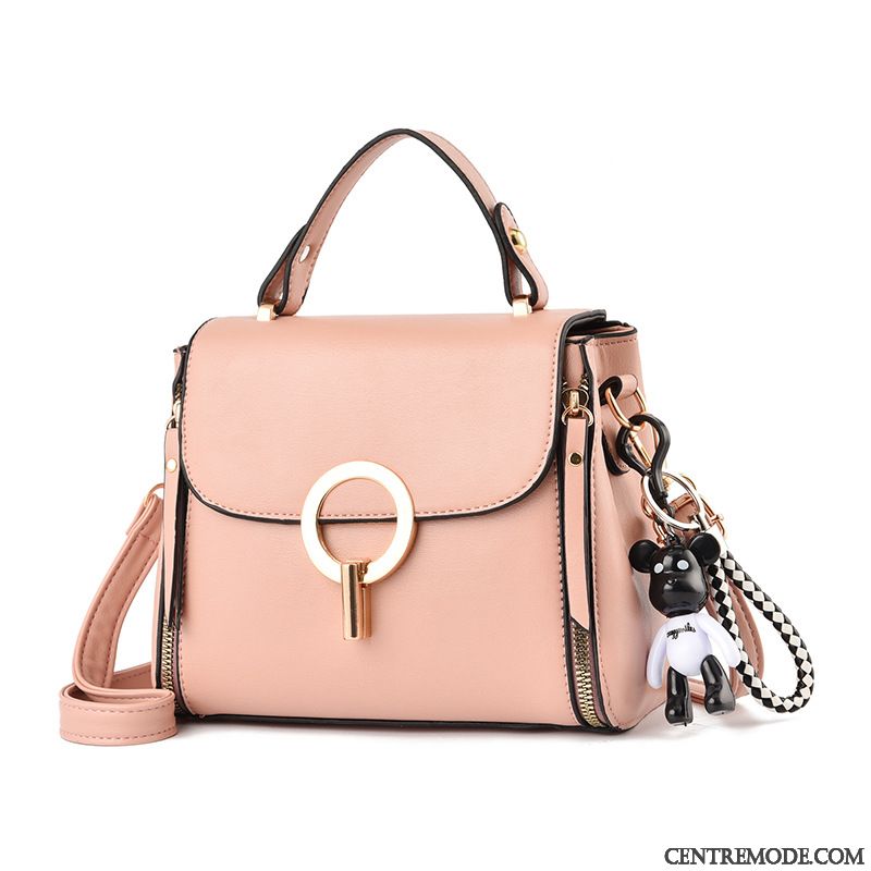 Sac À Main Femme Mode Portable Été Petit Étudiant Le Nouveau Rose