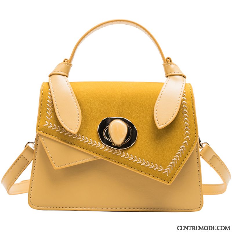 Sac À Main Femme Mode Été All-match Le Nouveau Petit Jaune