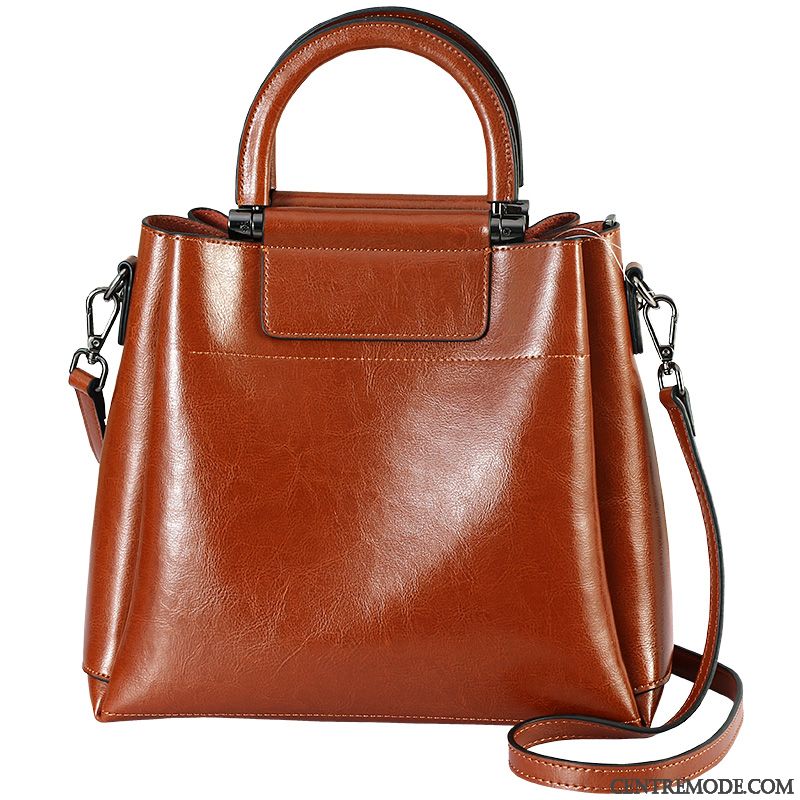 Sac À Main Femme Peau Douce Mode Cuir Véritable All-match Le Nouveau Atmosphère