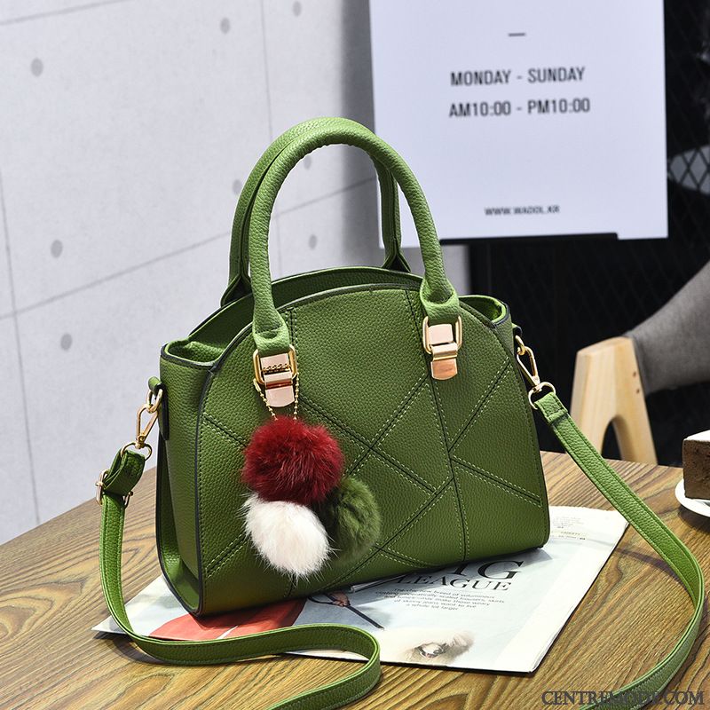 Sac À Main Femme Portable All-match Simple Sacs À Bandoulière Filles Sac De Messager Vert