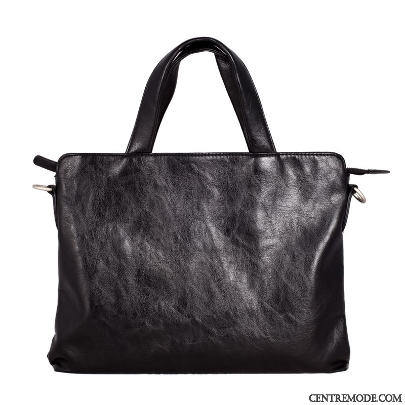 Sac À Main Homme Entreprise Cuir Cuir De Vache Cuir Véritable Loisir La Coupe Transversale Noir Rouge