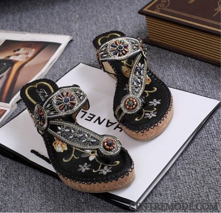 Sandales Cuir Femme Vert Pâle Kaki, Sandales Femme En Cuir